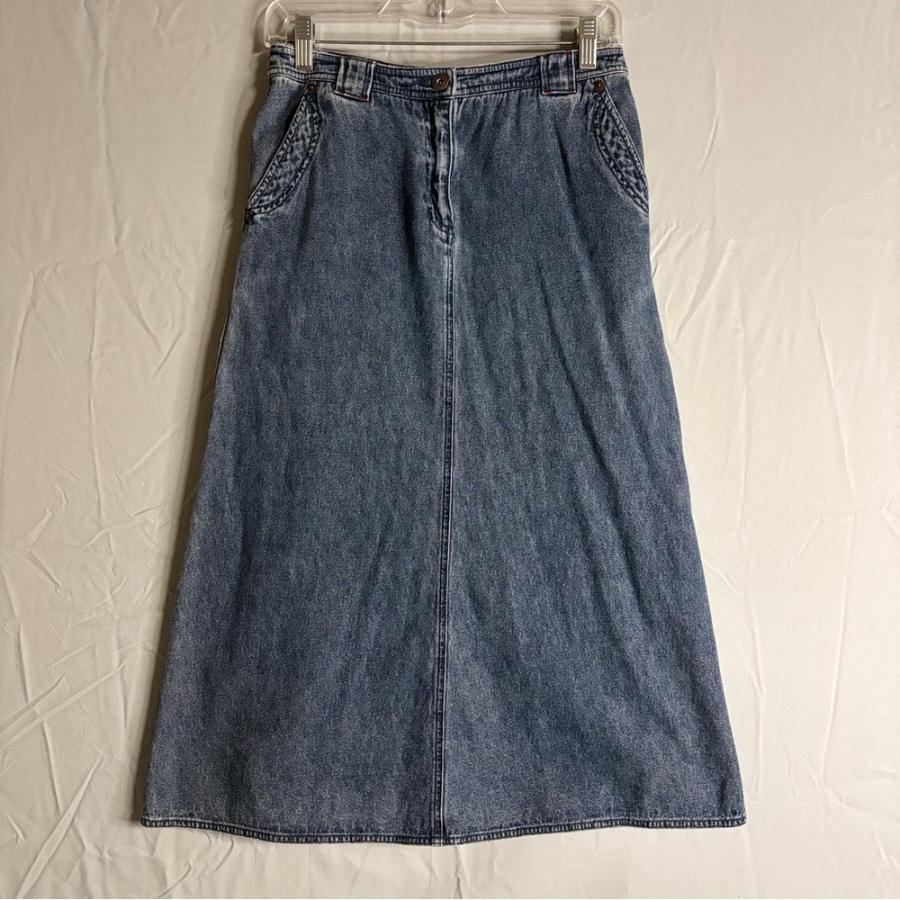 Lauren Ralph Lauren Vintage Blue A-Line Denim Skirt